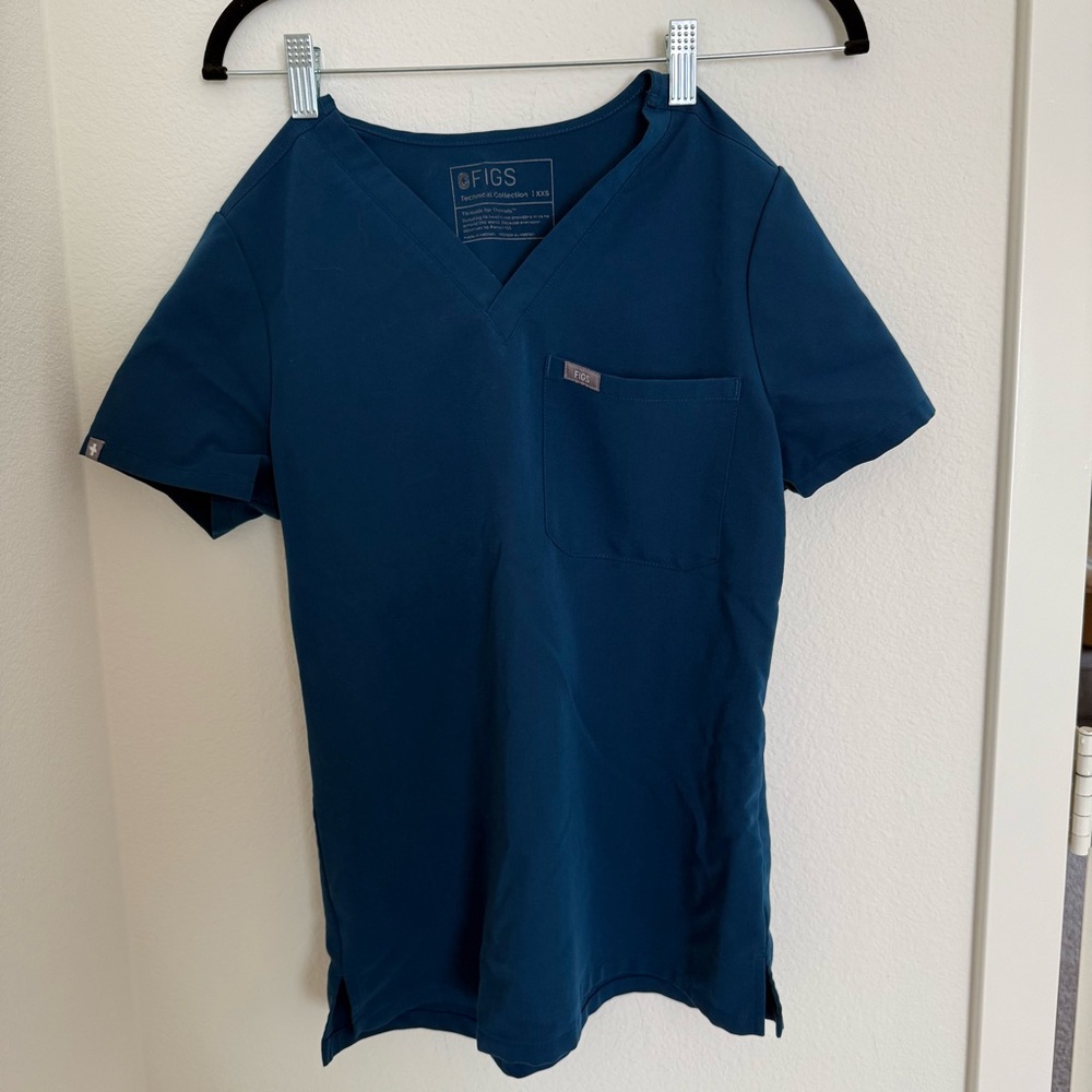 Figs Deep Reef Catarina Scrub Top XXS